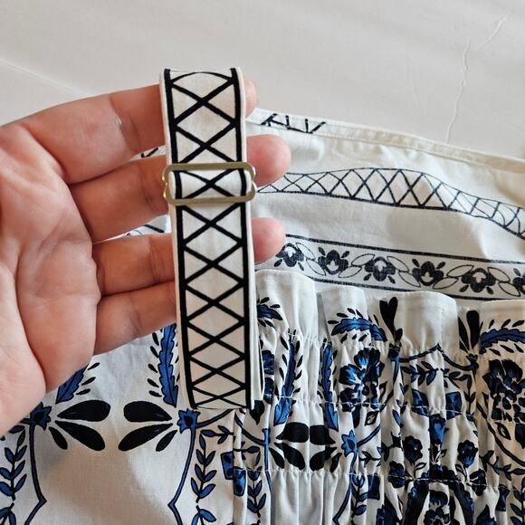 Lane Bryant Square Neck Cropped Top Blouse Floral Plus Siz 22/24 Vacation Summer - Picture 4 of 8